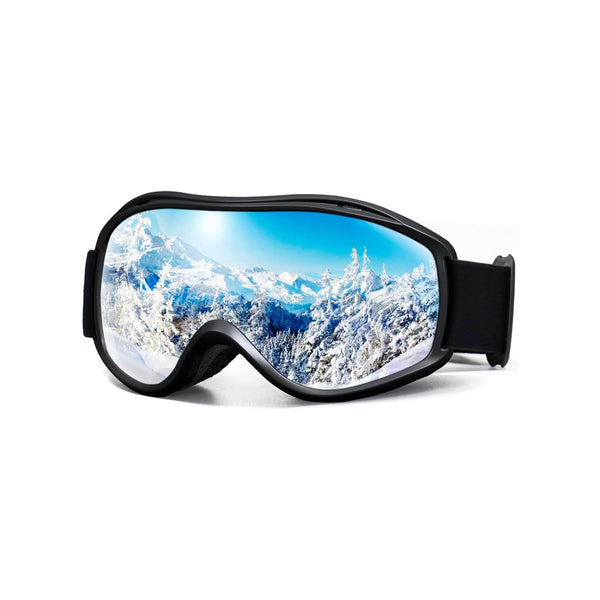 Daolar OTG Skibrille Herren Damen, Überbrille Antibeschlag Snowboardbrille, UV-Schutz Schneebrille für Erwachsene und Jugendliche