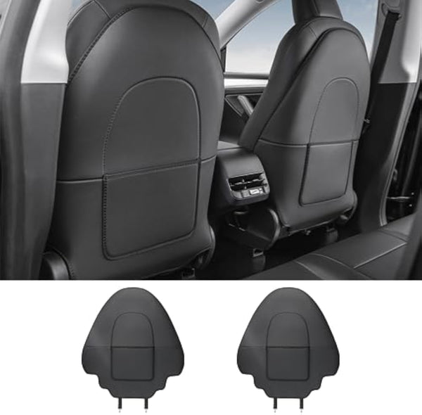 Daolar seat protectors for tesla model y, child seat, back seat cover, front, seat protection, black, waterproof, easy care, tesla accessories